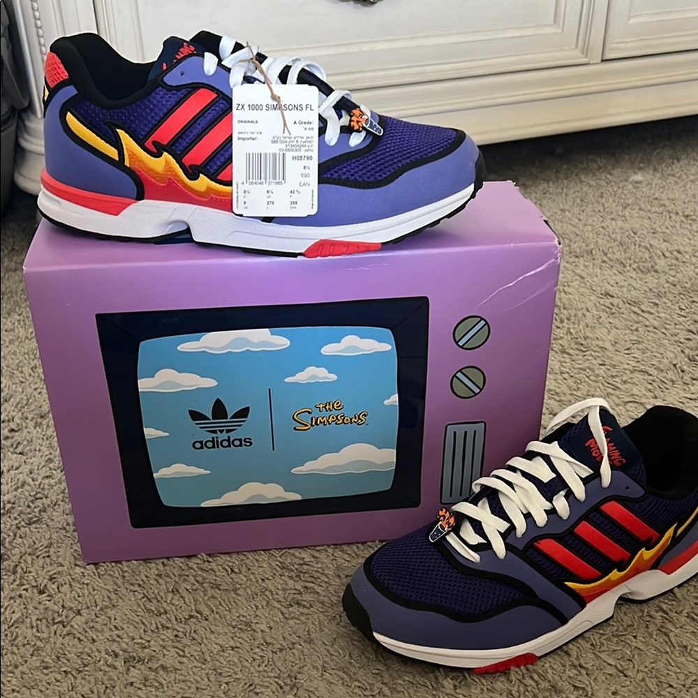 Adidas mens Simpson flaming moes